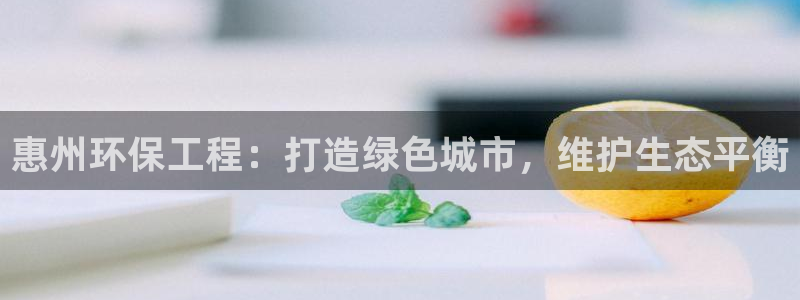 彩名堂计划怎么打不开了：惠州环保工程