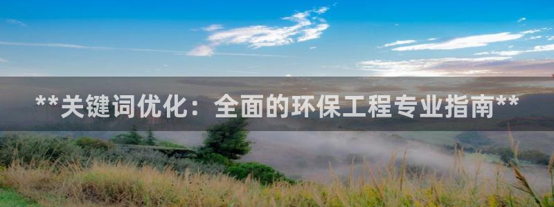 彩名堂的拼音：**关键词优化：全面的环保工程专业指南**