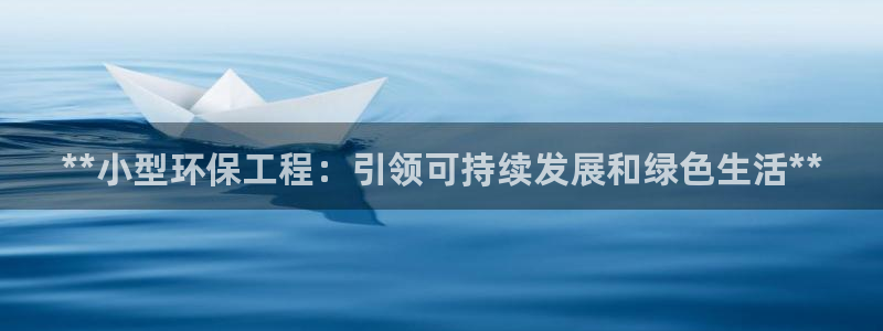 彩名堂用不了：**小型环保工程：引领