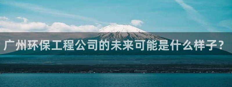 彩名堂平台：广州环保工程公司的未来可